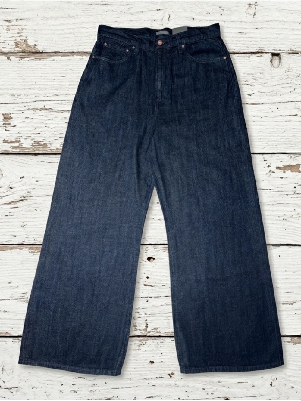 Worthington High Rise Wide Leg Dark Wash Jeans Women's Size 12 NWT